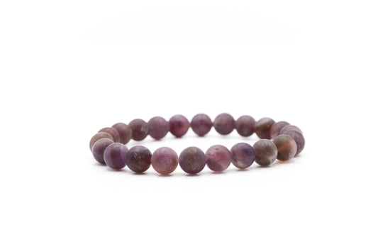 Amethyst Frosted Bracelet