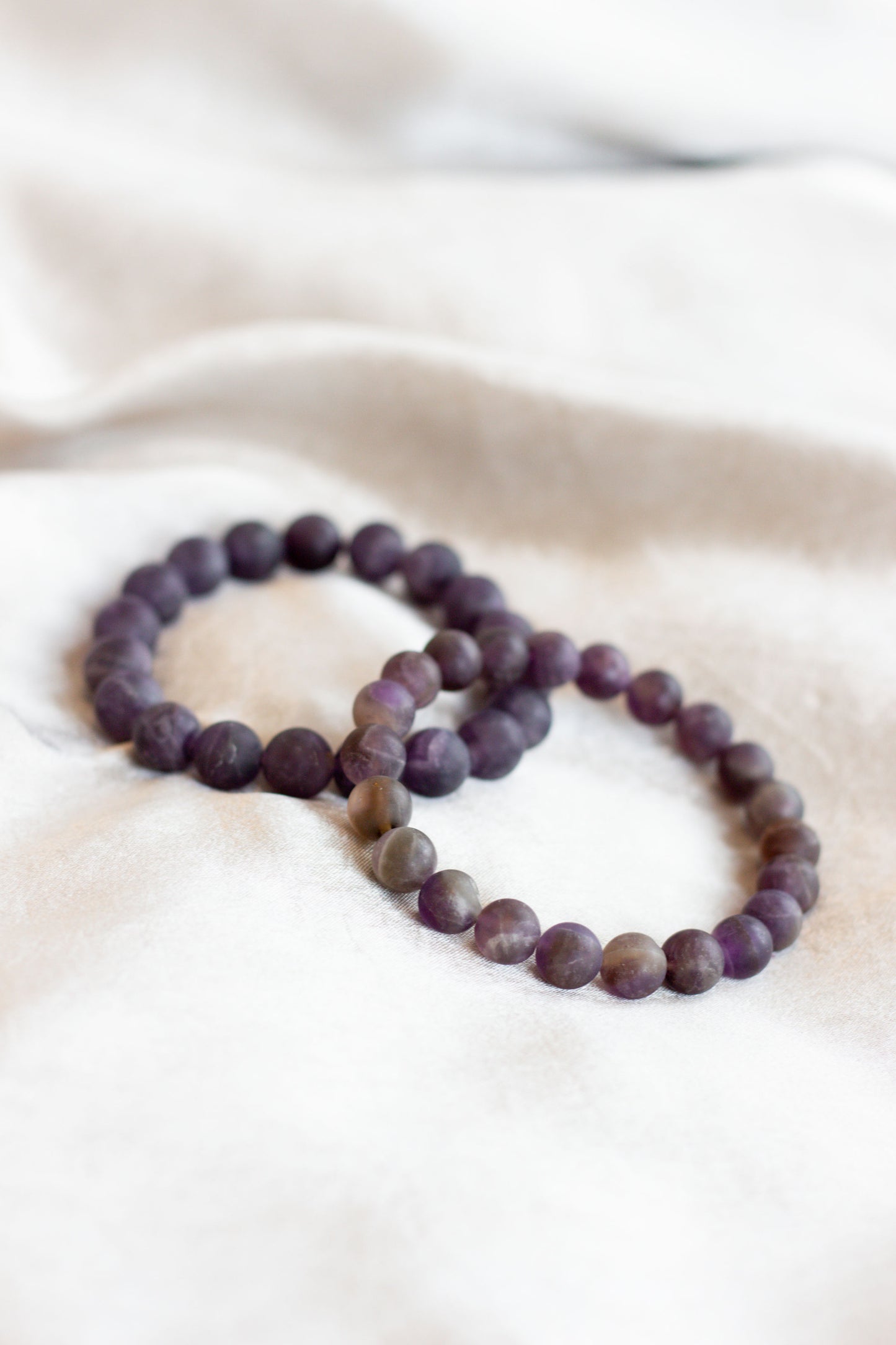 Amethyst Frosted Bracelet