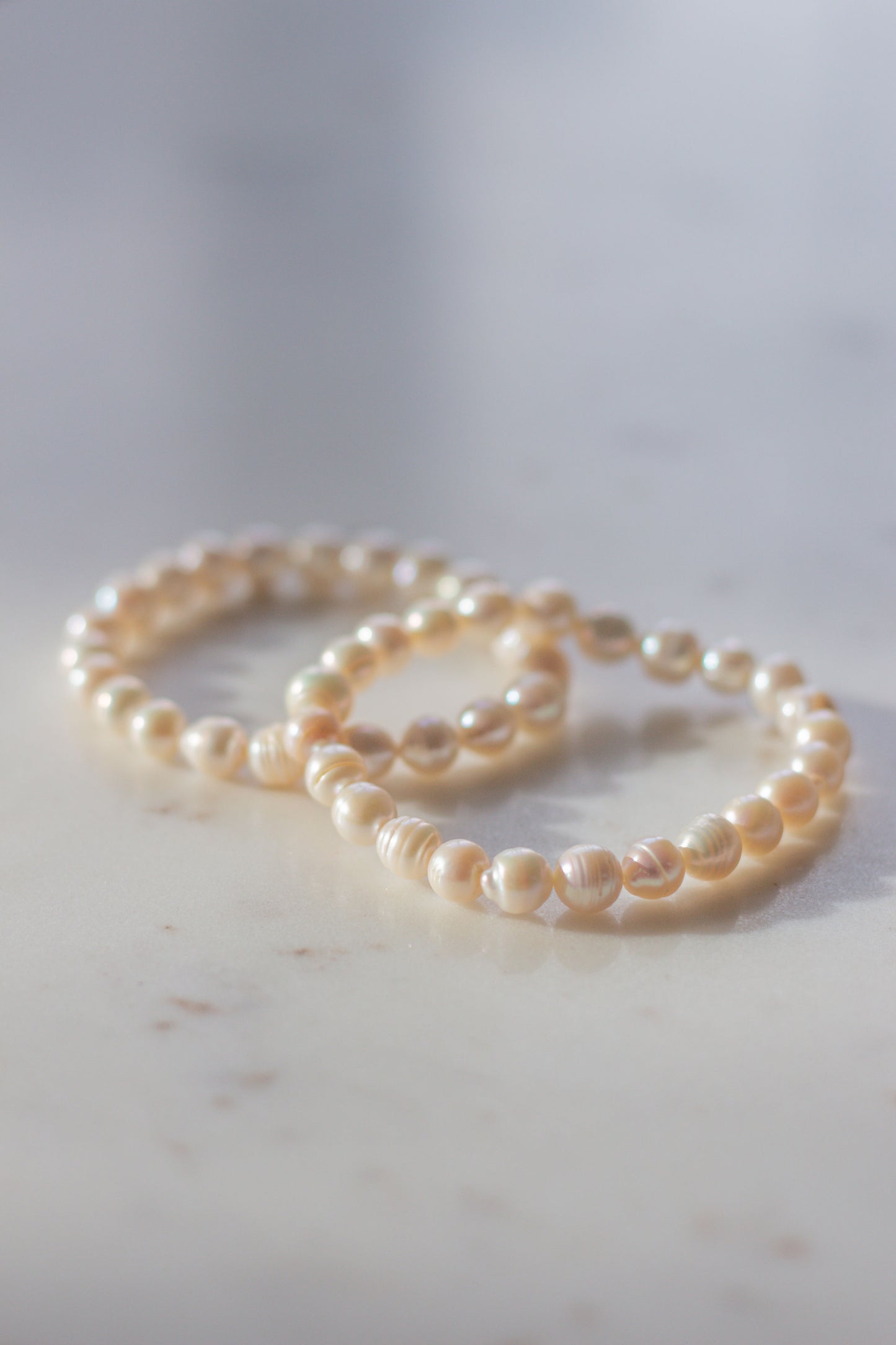 White Freshwater Pearl Bracelet