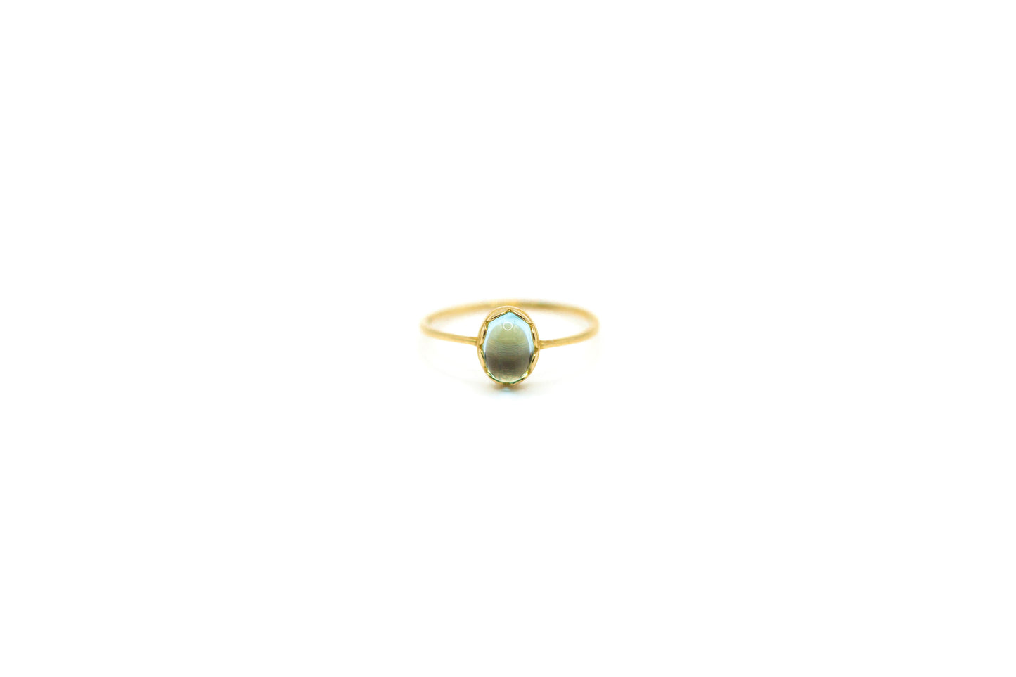 Blue Topaz Oval Ring