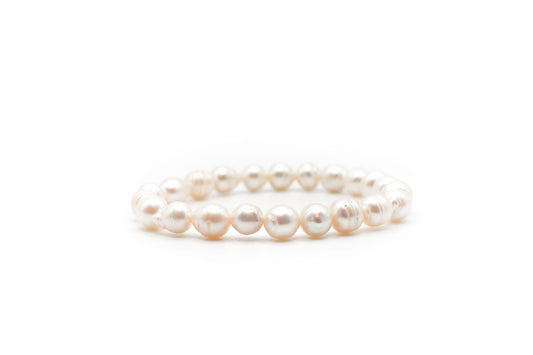 White Freshwater Pearl Bracelet